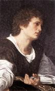 SAVOLDO, Giovanni Girolamo Bust of a Youth sg Spain oil painting reproduction